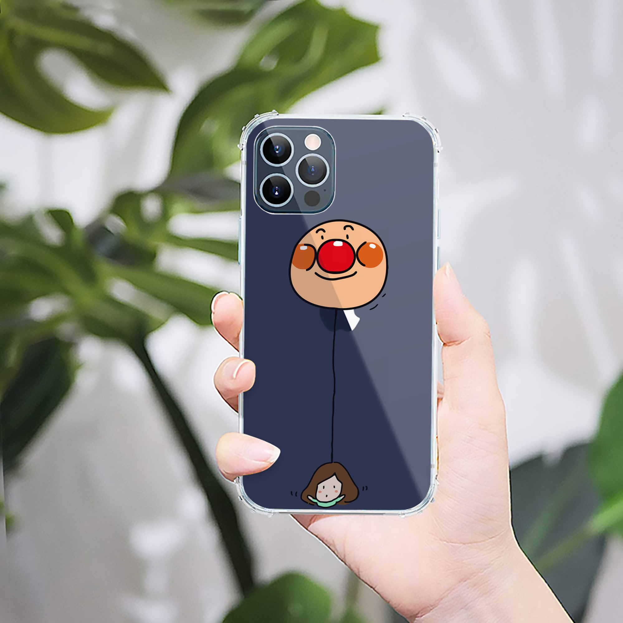 （画像用） アンパンマン Anpanman 【iPhone 12シリーズ対応】透明スマホケース（クリアソフトケース）